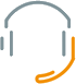Stilisiertes Headset